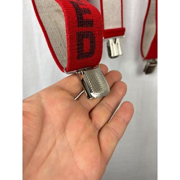 Vintage Elastic Suspenders Endangered Species Adjustable Retro Sasquatch Skater - Picture 3 of 10